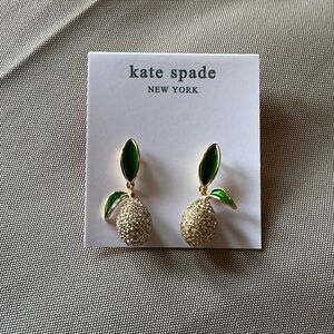 kate spade New York Gold Tone Green Lemon Drop Earrings absolutely amazing 😻